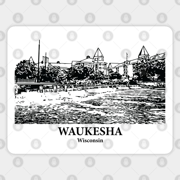 Waukesha - Wisconsin Magnet by Lakeric
